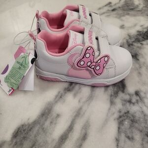 Disney Minnie Mouse Pink and White Kids Shoes